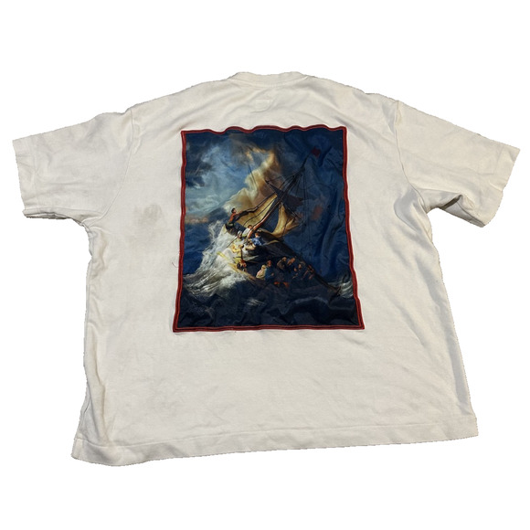 DCPL XL Graphic T-Shirt The Storm on the Sea of Galilee Off White - Picture 6 of 7